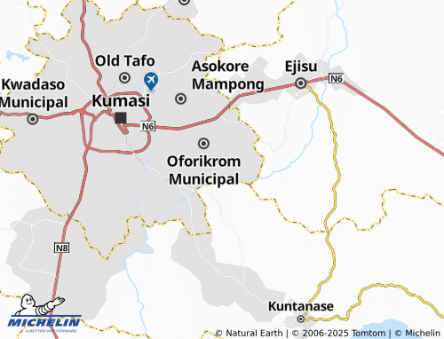 MICHELIN Deduako map - ViaMichelin