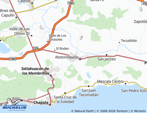 MICHELIN-Landkarte Atequiza - ViaMichelin