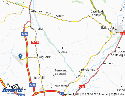 Mappa MICHELIN Albesa - ViaMichelin