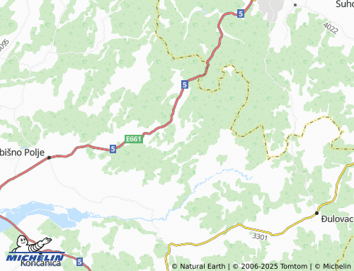 MICHELIN-Landkarte Mala Dapčevica - ViaMichelin