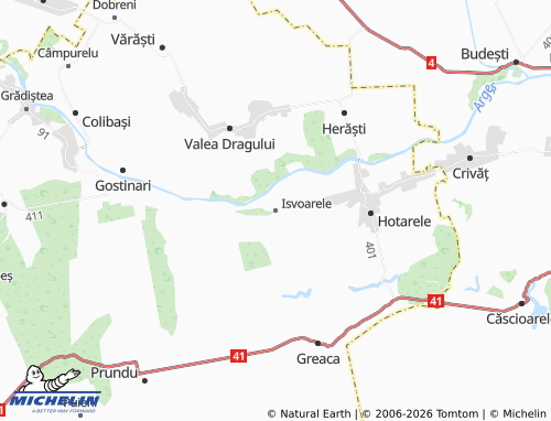Mappa MICHELIN Isvoarele - ViaMichelin