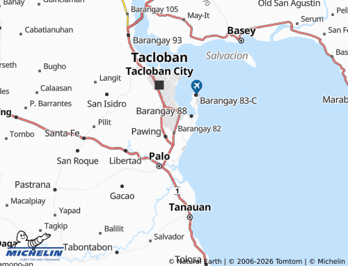 MICHELIN Barangay 82 map - ViaMichelin