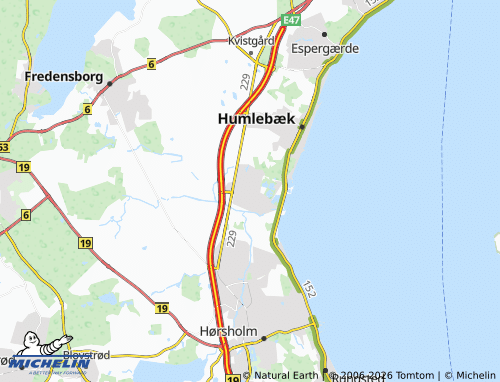MICHELIN Niverød map - ViaMichelin