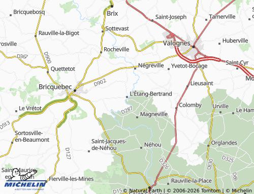 MICHELIN L'Étang-Bertrand map - ViaMichelin