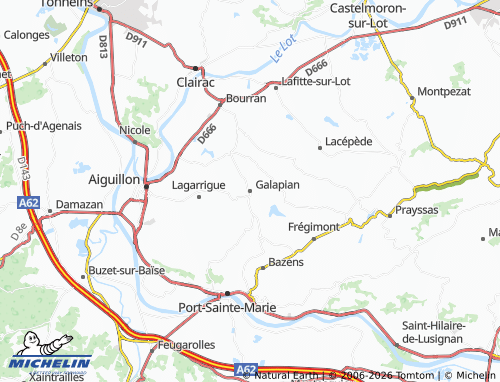 MICHELIN Galapian map - ViaMichelin