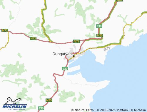 MICHELIN-Landkarte Dungarvan - ViaMichelin