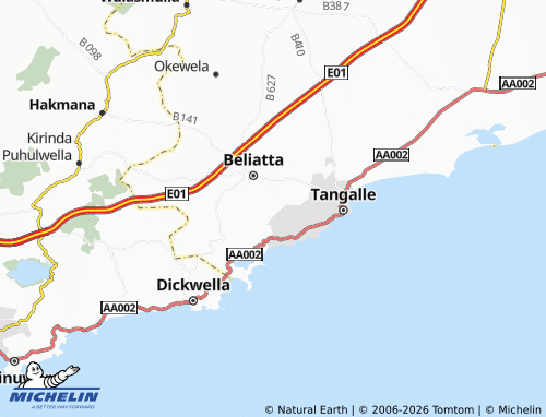 Mapa MICHELIN Palapotha East - ViaMichelin