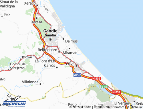 Mappa MICHELIN Piles - ViaMichelin