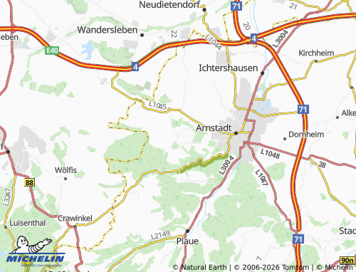 Mapa MICHELIN Bittstädt - ViaMichelin