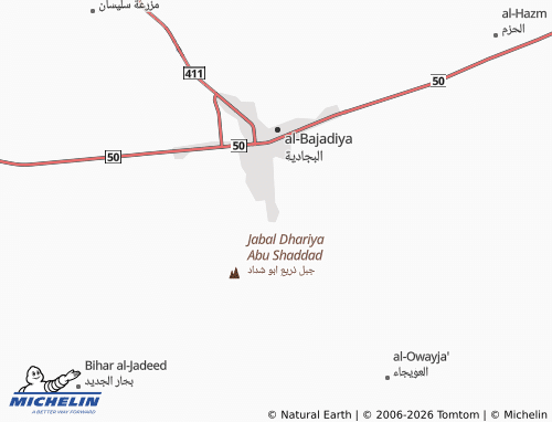 MICHELIN-Landkarte Markaz al-Sharara - ViaMichelin