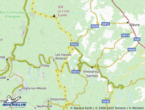 MICHELIN Hérisson map - ViaMichelin