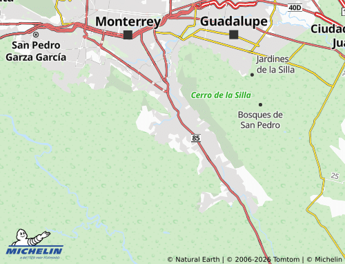 MICHELIN-Landkarte Sierra Alta Segundo Sector - ViaMichelin