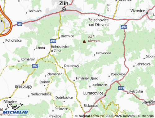 Mappa MICHELIN Březůvky - ViaMichelin