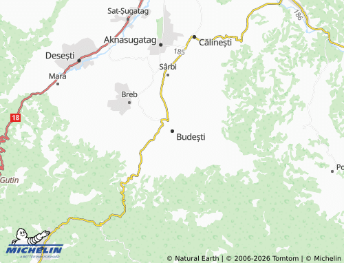 Carte MICHELIN Budești - ViaMichelin