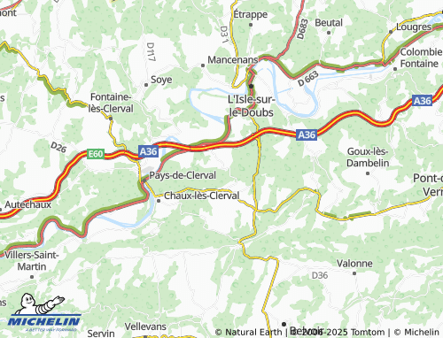 MICHELIN Saint-Georges-Armont map - ViaMichelin