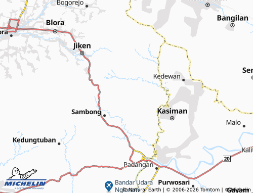 MICHELIN-Landkarte Ledok - ViaMichelin