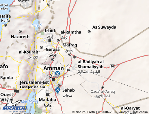 MICHELIN Al Badiyah Shamaliyah map - ViaMichelin