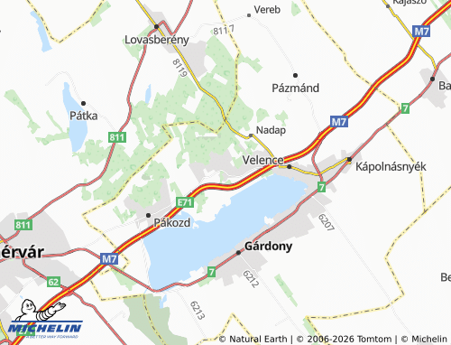 Mapa MICHELIN Sukoró - ViaMichelin