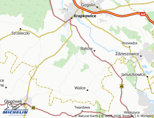 MICHELIN Brożec map - ViaMichelin