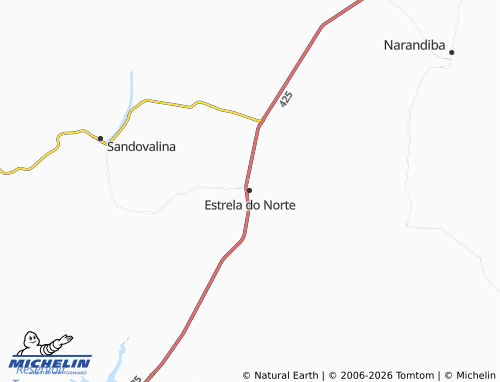 Mapa MICHELIN Estrela do Norte - ViaMichelin
