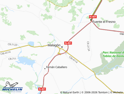 MICHELIN Malagón map - ViaMichelin