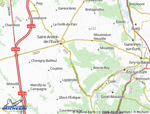 Carte MICHELIN La Futelaye - ViaMichelin