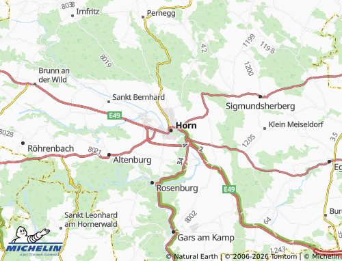 MICHELIN Horn map - ViaMichelin