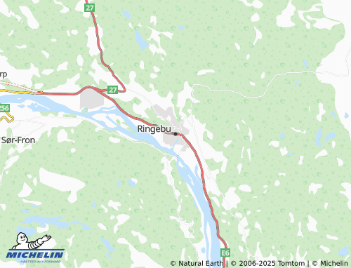 MICHELIN Ringebu map - ViaMichelin