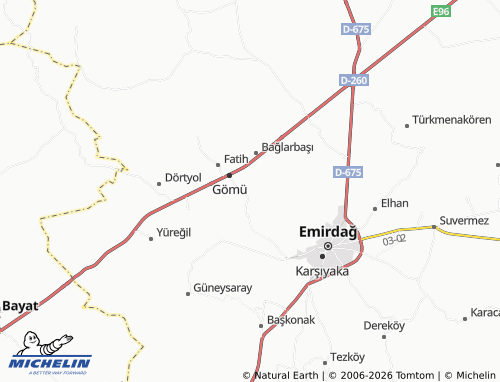 Mappa MICHELIN Tabaklar - ViaMichelin