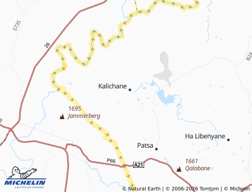 MICHELIN Setaote Ha Leteketa map - ViaMichelin