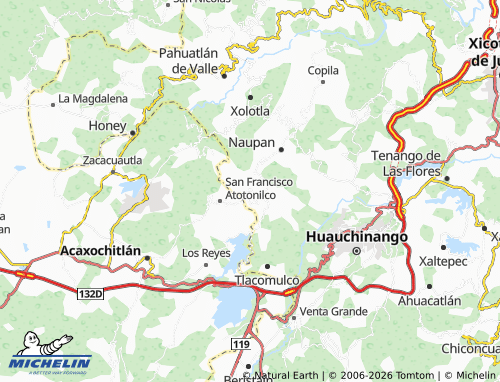 Kaart MICHELIN Chachahuantla - ViaMichelin