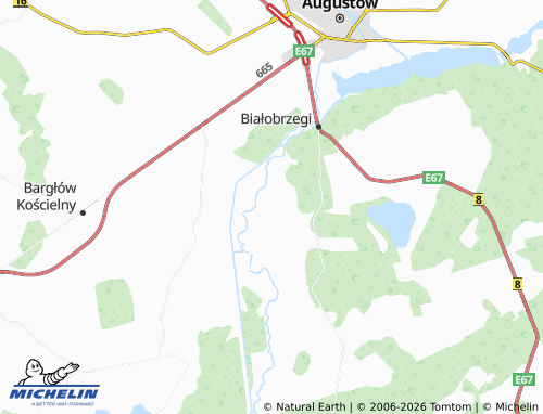 MICHELIN Gliniski map - ViaMichelin