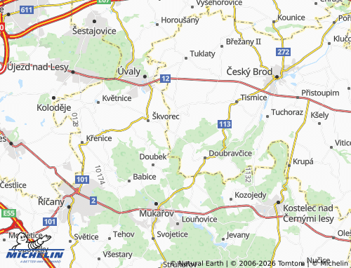 Mappa MICHELIN Hradešín - ViaMichelin