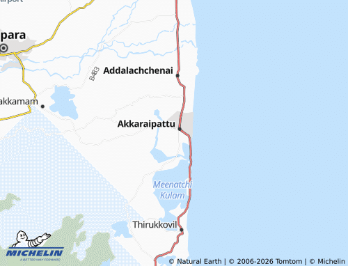 Mappa MICHELIN Akkaraipattu 7/3 - ViaMichelin