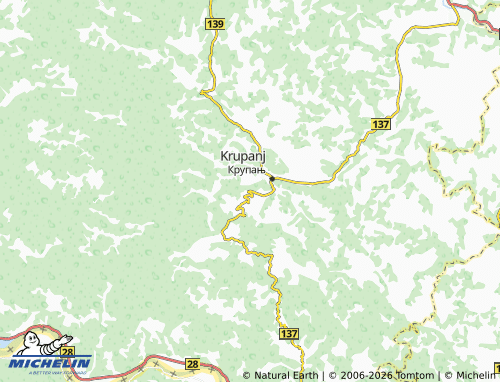 Mapa MICHELIN Kržava - ViaMichelin