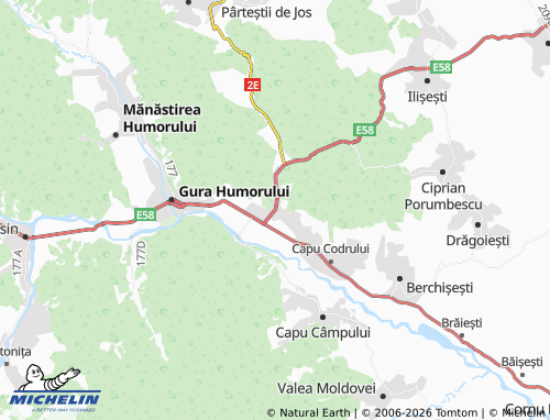 Mappa MICHELIN Păltinoasa - ViaMichelin