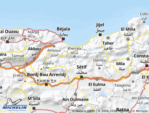 Carte MICHELIN Kherrata - ViaMichelin