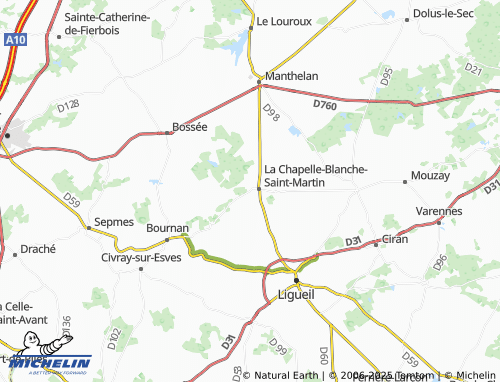 Carte MICHELIN Les Racinaux - ViaMichelin