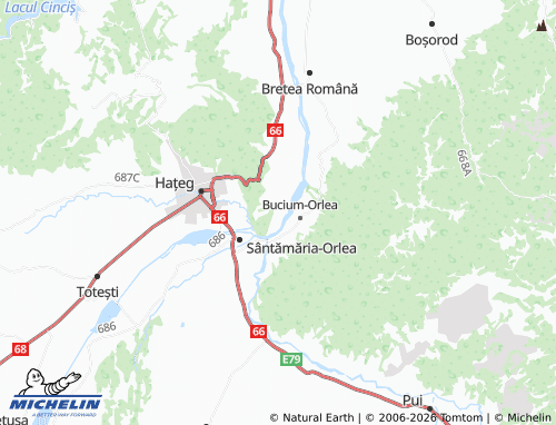 MICHELIN Subcetate map - ViaMichelin