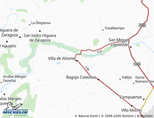 Kaart MICHELIN Ampliación Ahome - ViaMichelin