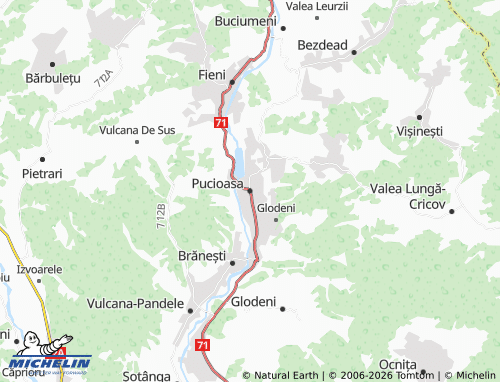 Mappa MICHELIN Pucioasa - ViaMichelin
