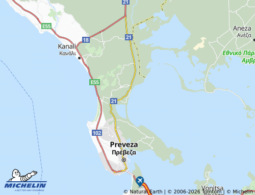Carte MICHELIN Agios Nikolaos - ViaMichelin