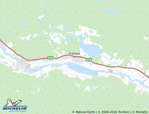 MICHELIN Fränsta map - ViaMichelin