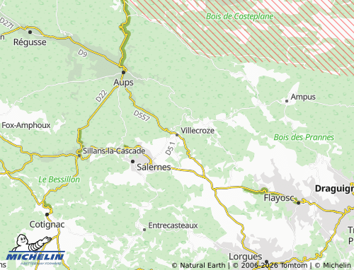 Carte MICHELIN Villecroze - ViaMichelin