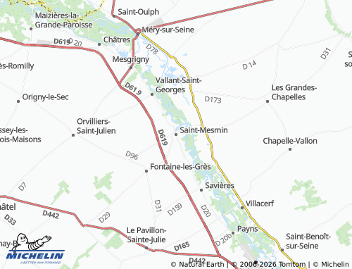 Mapa MICHELIN Saint-Mesmin - ViaMichelin