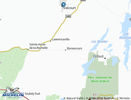 Carte MICHELIN Bonsecours - ViaMichelin