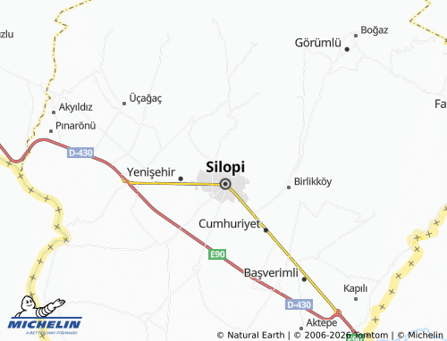 MICHELIN Başak map - ViaMichelin