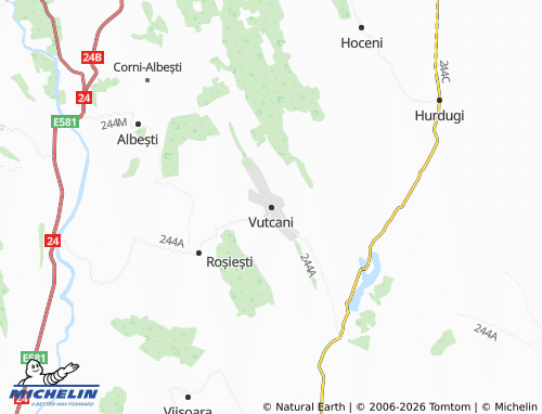 Kaart MICHELIN Vutcani - ViaMichelin