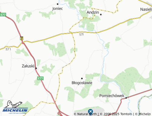 Carte MICHELIN Czarna - ViaMichelin