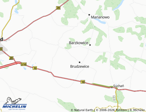 MICHELIN-Landkarte Kolonia Brudzewice - ViaMichelin